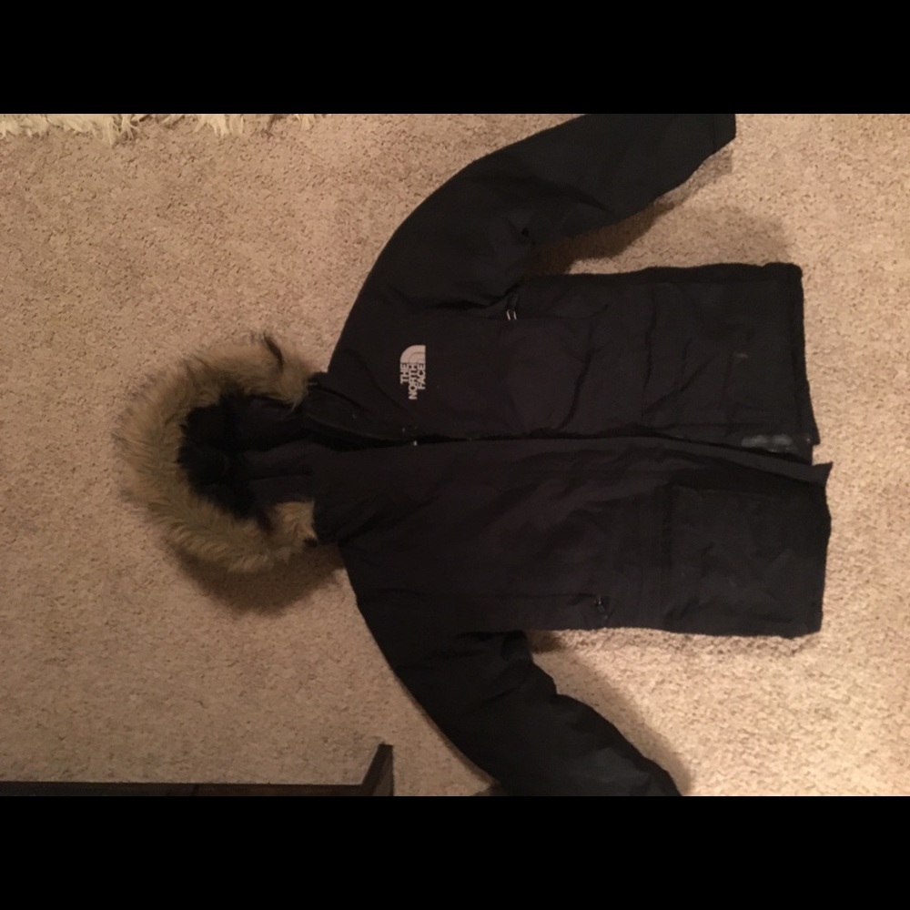 North Face winter jacket - black - small
